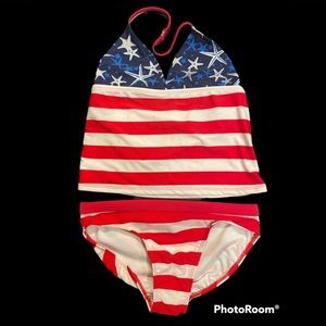 Girls Red White & Blue 2 piece